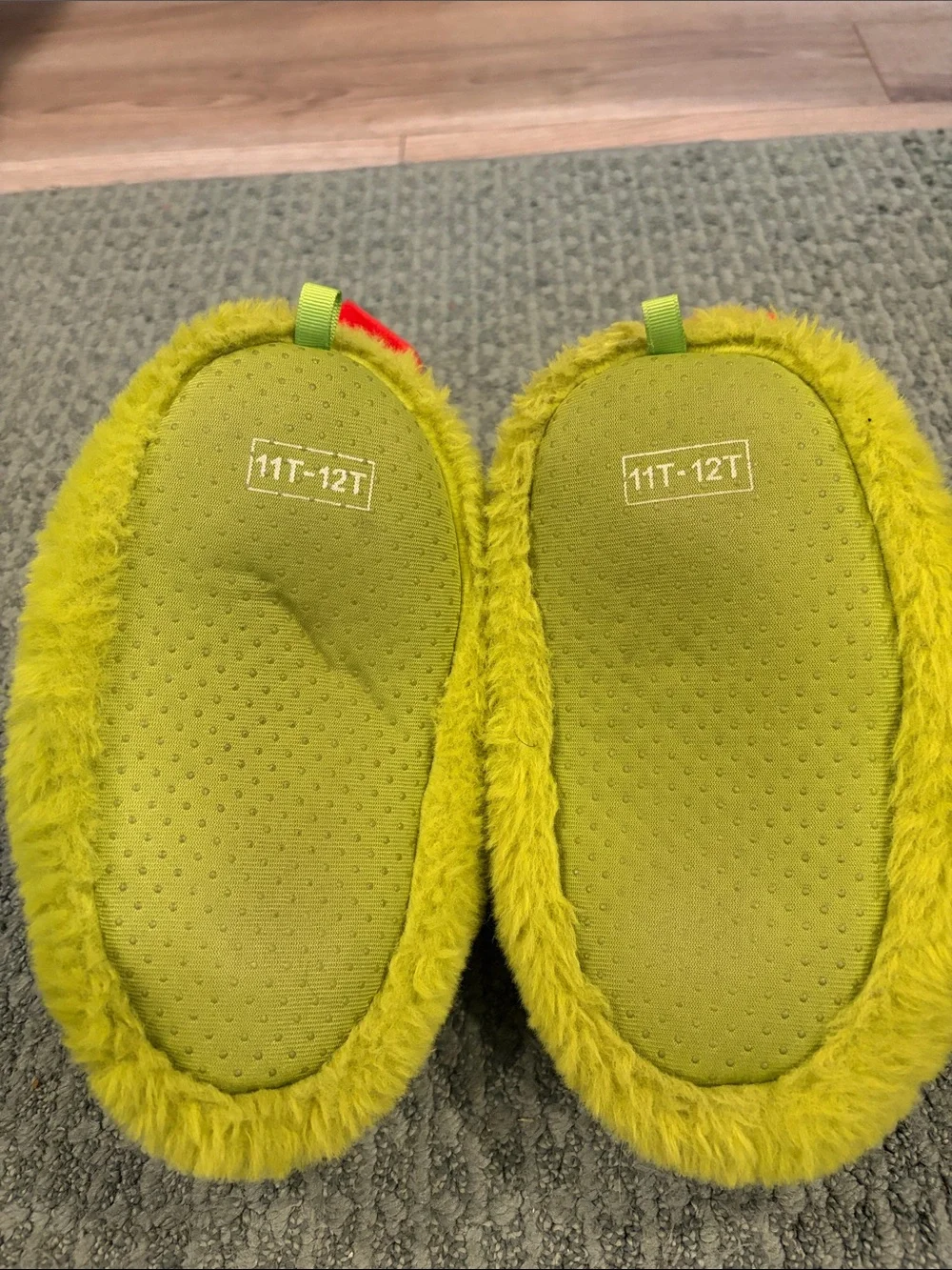 Plush Green Grinch Slippers